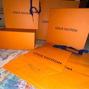 Louis Vuitton Bold bundled Orange Gift Boxes and bags!